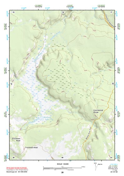 44110SW Page 28 Yellowstone National Park Topo Preview 1