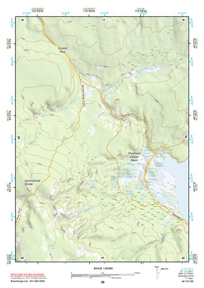 44110SW Page 29 Yellowstone National Park Topo Preview 1