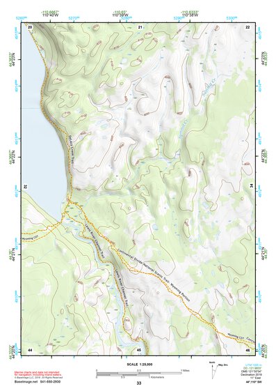 44110SW Page 33 Yellowstone National Park Topo Preview 1