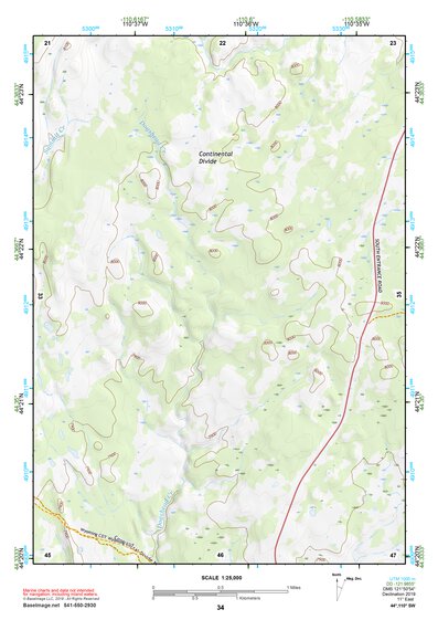 44110SW Page 34 Yellowstone National Park Topo Preview 1