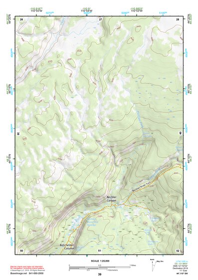 44110SW Page 39 Yellowstone National Park Topo Preview 1