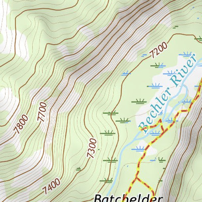 44110SW Page 39 Yellowstone National Park Topo Preview 3