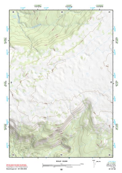 44110SW Page 52 Yellowstone National Park Topo Preview 1