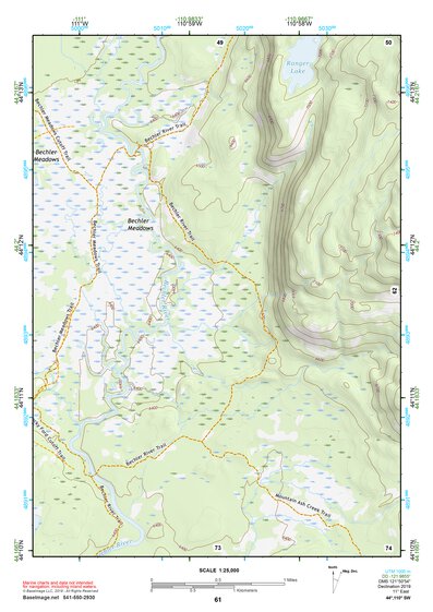 44110SW Page 61 Yellowstone National Park Topo Preview 1