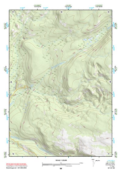 44110SW Page 64 Yellowstone National Park Topo Preview 1