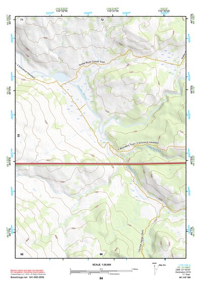 44110SW Page 84 Yellowstone National Park Topo Preview 1