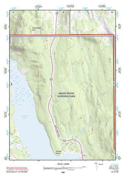 44110SW Page 104 Yellowstone National Park Topo Preview 1