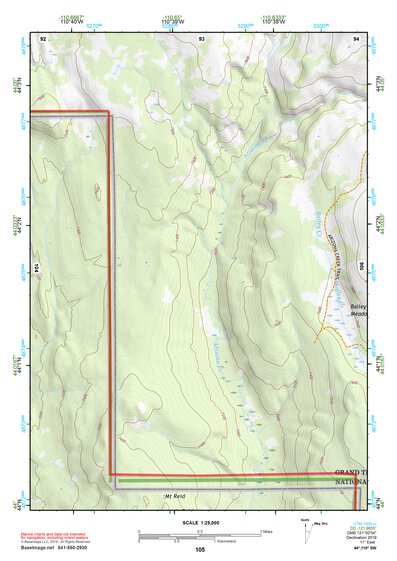 44110SW Page 105 Yellowstone National Park Topo Preview 1