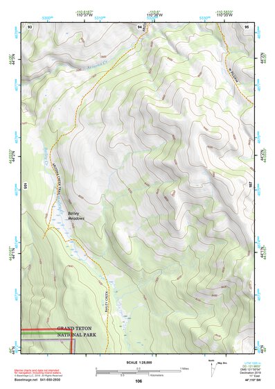 44110SW Page 106 Yellowstone National Park Topo Preview 1