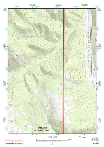 44111NE Page 10 Hebgen Lake Topo Preview 1