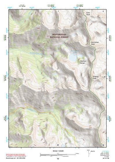 44111NE Page 13 Hebgen Lake Topo Preview 1