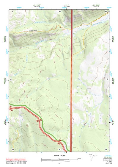 44111NE Page 22 Hebgen Lake Topo Preview 1
