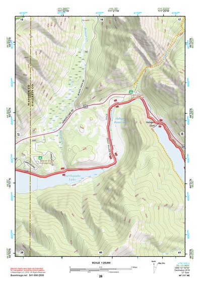 44111NE Page 28 Hebgen Lake Topo Preview 1