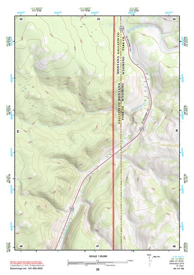 44111NE Page 35 Hebgen Lake Topo Preview 1