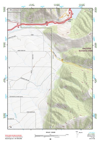 44111NE Page 38 Hebgen Lake Topo Preview 1