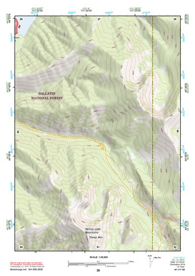 44111NE Page 39 Hebgen Lake Topo Preview 1