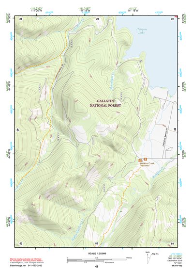 44111NE Page 41 Hebgen Lake Topo Preview 1