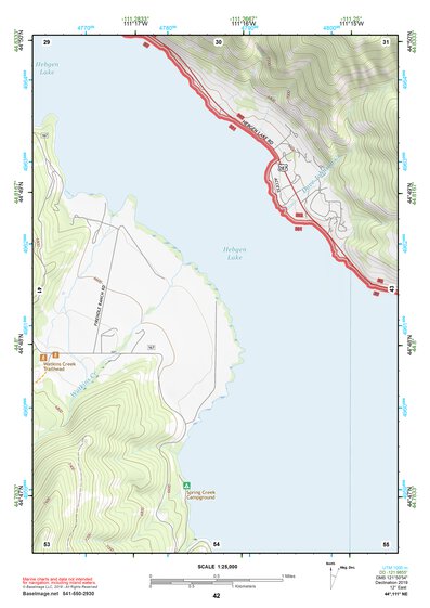 44111NE Page 42 Hebgen Lake Topo Preview 1