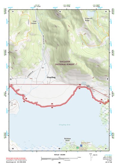 44111NE Page 44 Hebgen Lake Topo Preview 1