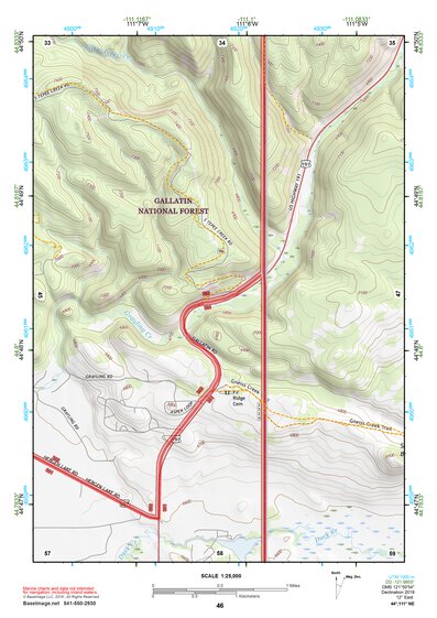 44111NE Page 46 Hebgen Lake Topo Preview 1