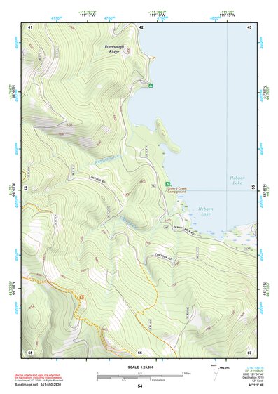 44111NE Page 54 Hebgen Lake Topo Preview 1