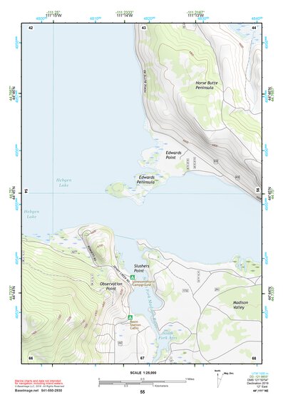 44111NE Page 55 Hebgen Lake Topo Preview 1