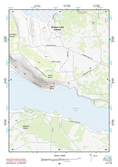 44111NE Page 56 Hebgen Lake Topo Preview 1