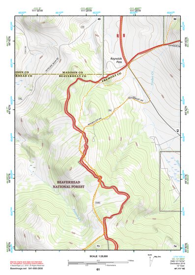 44111NE Page 61 Hebgen Lake Topo Preview 1