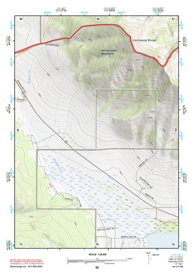 44111NE Page 62 Hebgen Lake Topo Preview 1