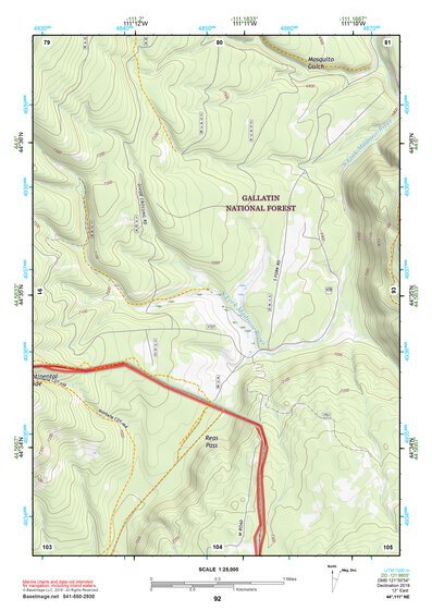 44111NE Page 92 Hebgen Lake Topo Preview 1