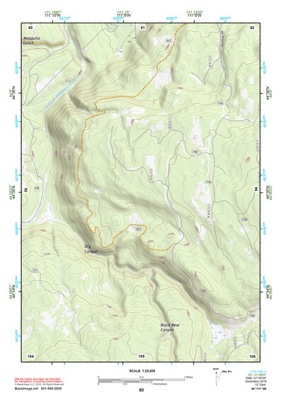 44111NE Page 93 Hebgen Lake Topo Preview 1