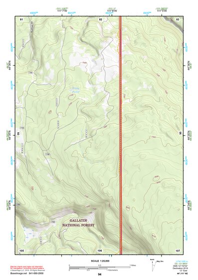 44111NE Page 94 Hebgen Lake Topo Preview 1