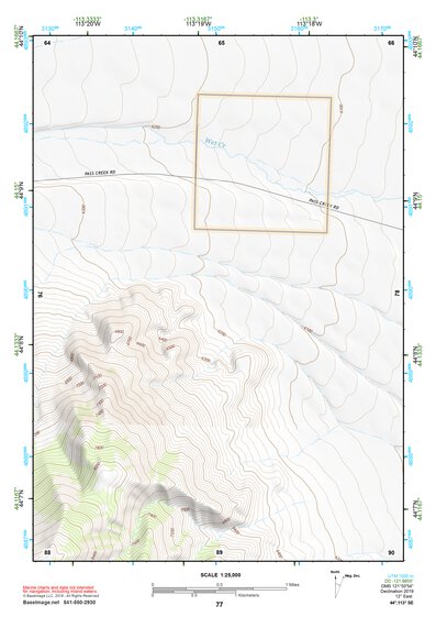 44113SE Page 77 Borah Peak Topo Preview 1