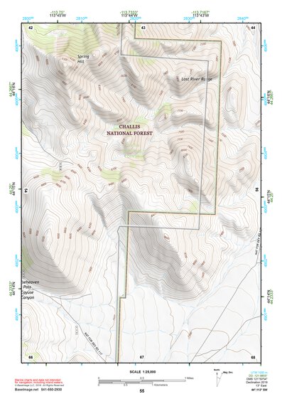 44113SW Page 55 Borah Peak Topo Preview 1