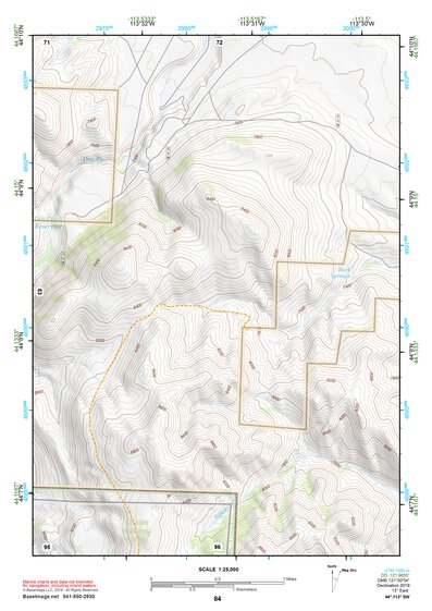 44113SW Page 84 Borah Peak Topo Preview 1