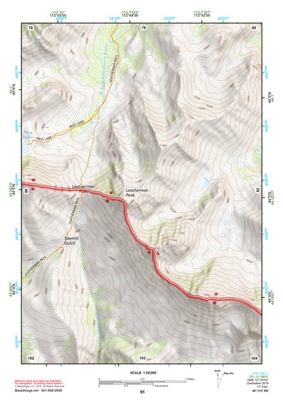 44113SW Page 91 Borah Peak Topo Preview 1