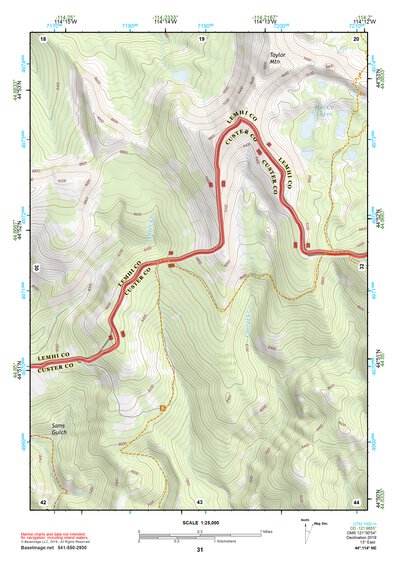 44114NE Page 31 Challis Topo Preview 1
