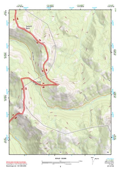 44114SE Page 1 White Cloud Peaks Topo Preview 1