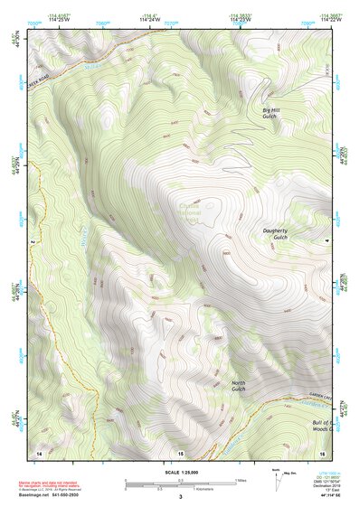 44114SE Page 3 White Cloud Peaks Topo Preview 1