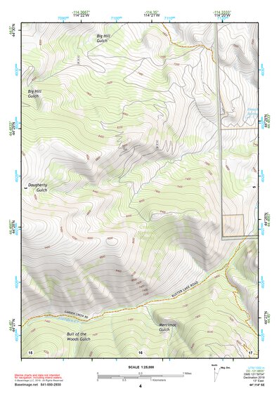 44114SE Page 4 White Cloud Peaks Topo Preview 1