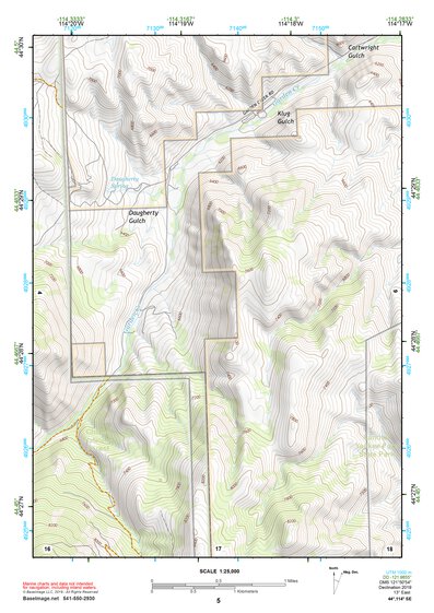 44114SE Page 5 White Cloud Peaks Topo Preview 1