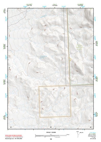 44114SE Page 10 White Cloud Peaks Topo Preview 1