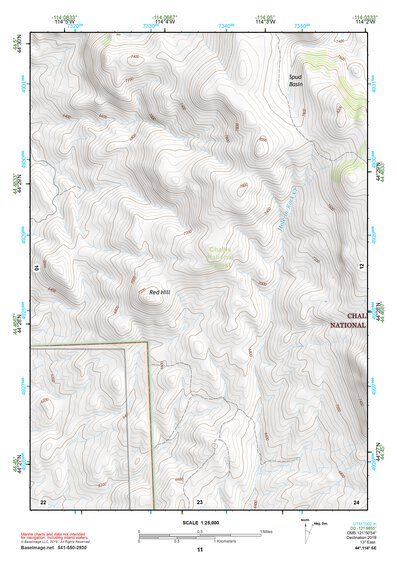 44114SE Page 11 White Cloud Peaks Topo Preview 1