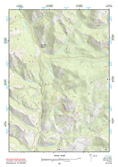 44114SE Page 13 White Cloud Peaks Topo Preview 1