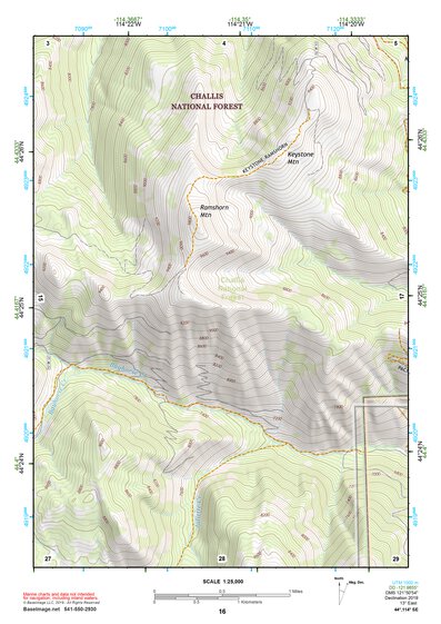 44114SE Page 16 White Cloud Peaks Topo Preview 1