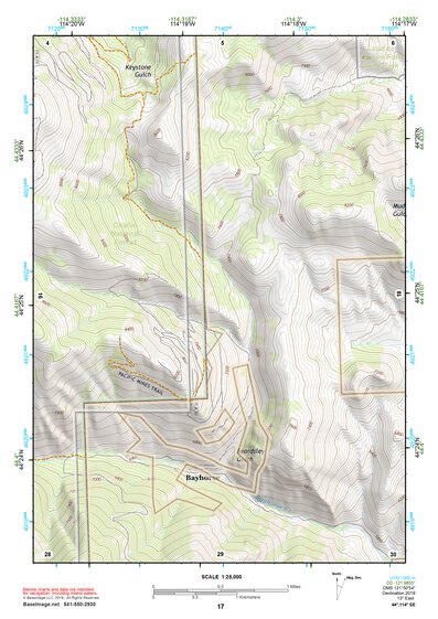 44114SE Page 17 White Cloud Peaks Topo Preview 1