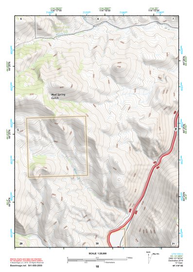 44114SE Page 18 White Cloud Peaks Topo Preview 1