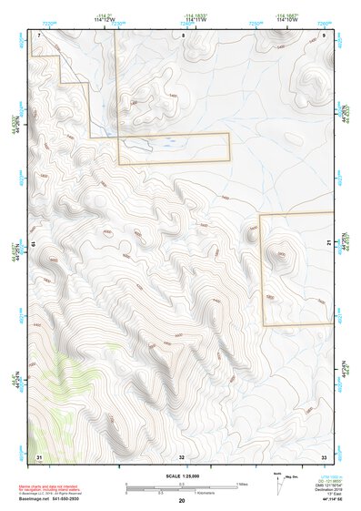 44114SE Page 20 White Cloud Peaks Topo Preview 1