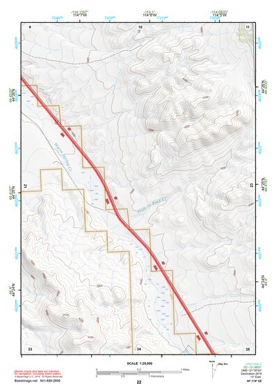 44114SE Page 22 White Cloud Peaks Topo Preview 1