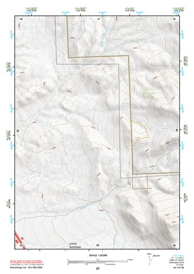 44114SE Page 23 White Cloud Peaks Topo Preview 1
